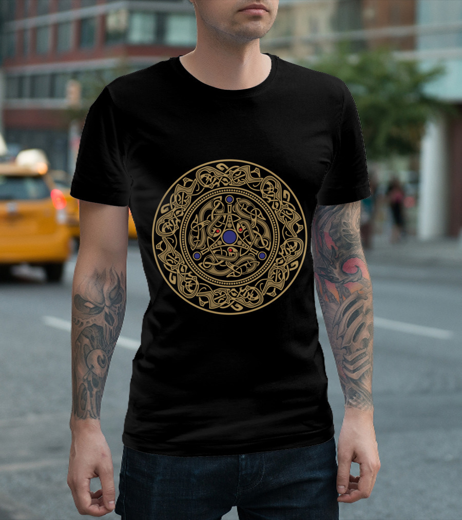 Viking Art Intricate Knotted Circle T-Shirt