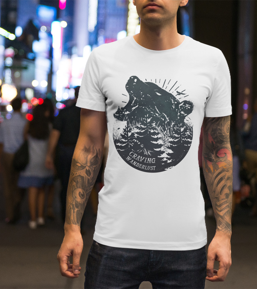 Craving Wanderlust Bear Forest Adventure T-Shirt