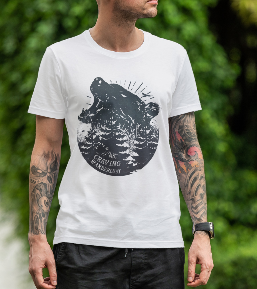 Craving Wanderlust Bear Forest Adventure T-Shirt