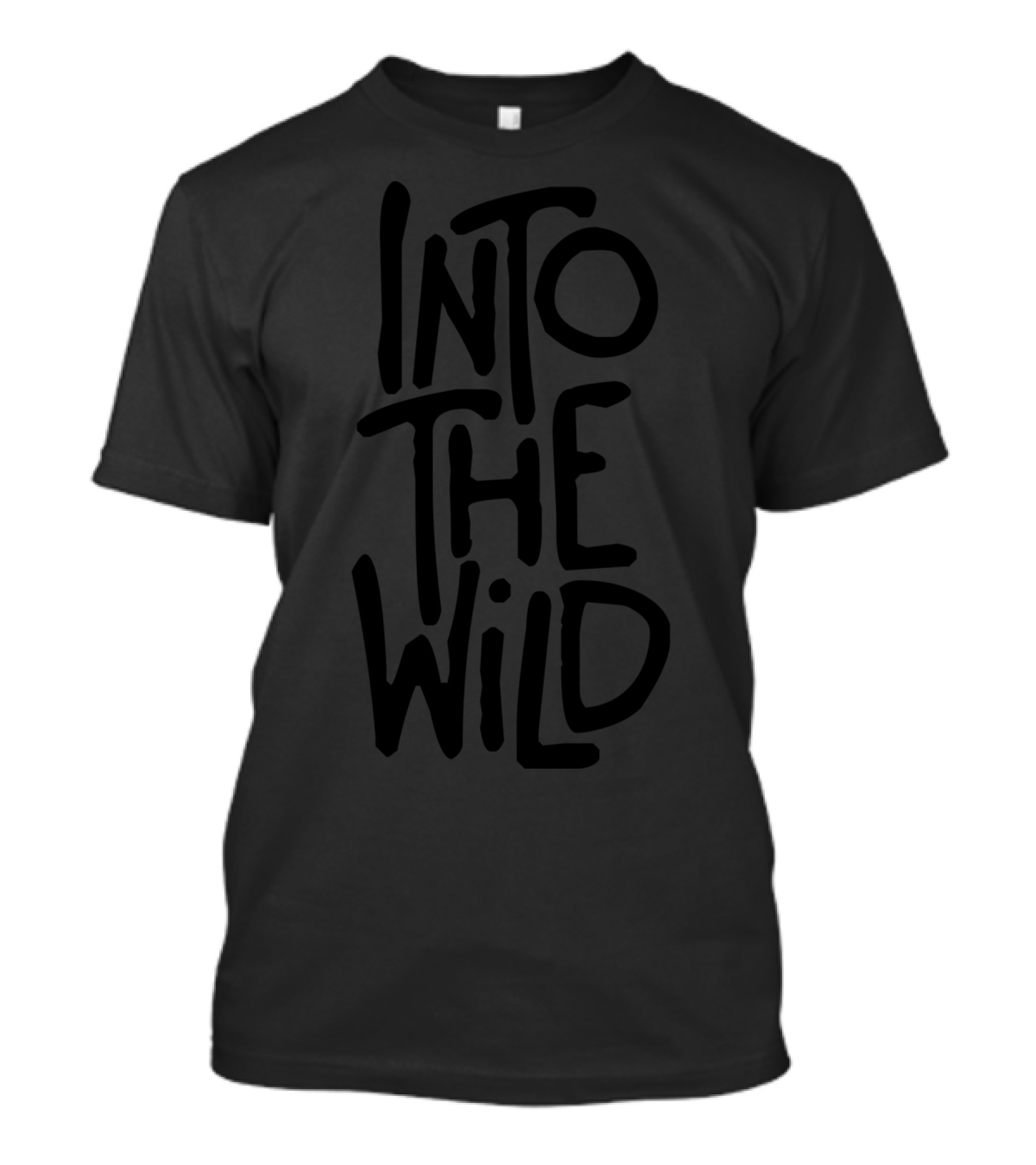 Into The Wild Handwritten Text T-Shirt