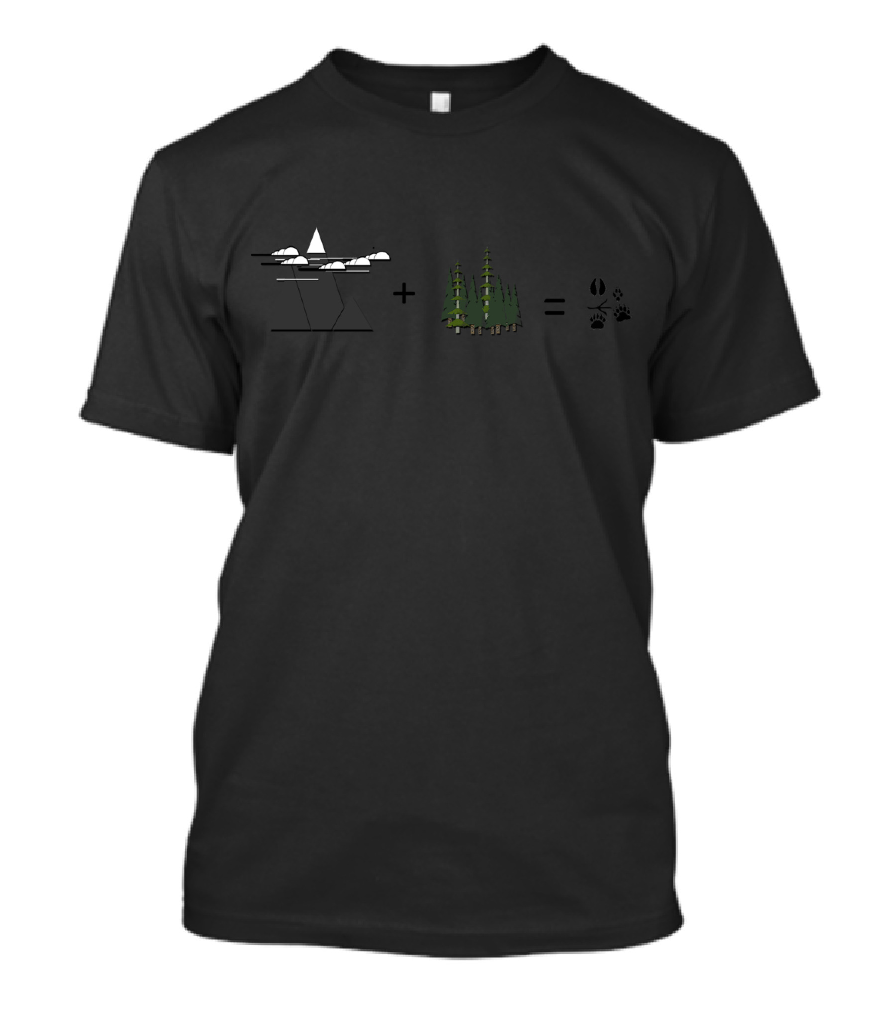 Mountain Peaks And Forests Equal Wildlife Essentials T-Shirt
