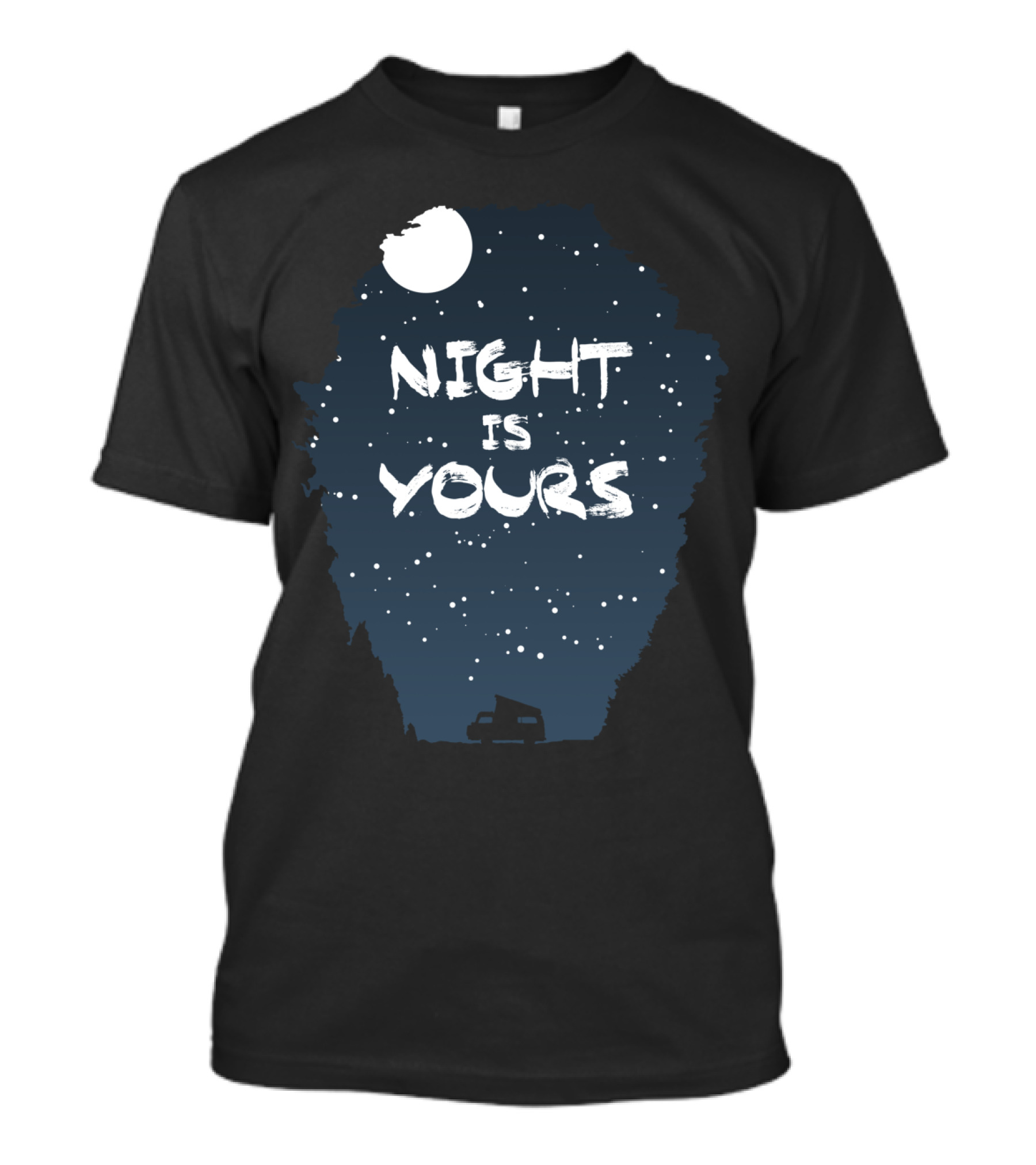 Night Is Yours Starry Camp Adventure T-Shirt