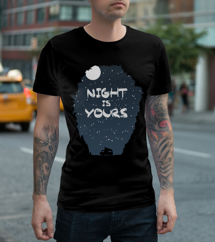 Night Is Yours Starry Camp Adventure T-Shirt