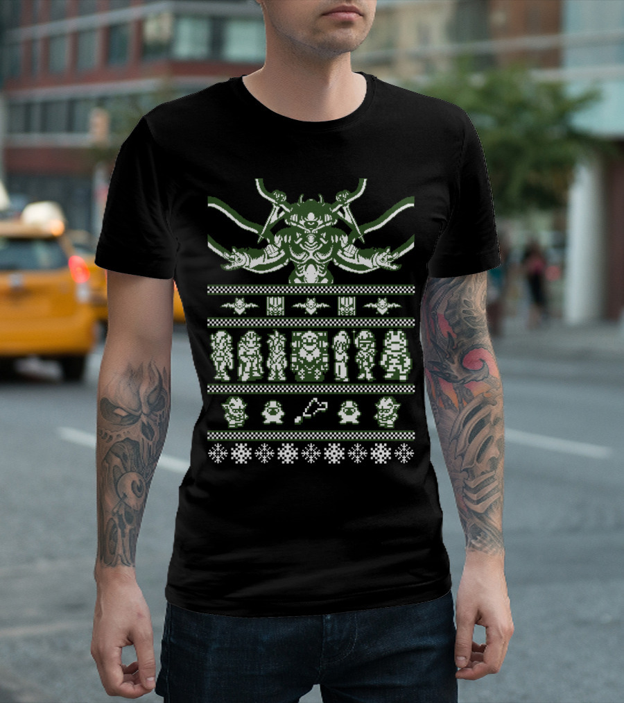 Chrono Trigger Lavos And Characters Pixel Art Retro T-Shirt