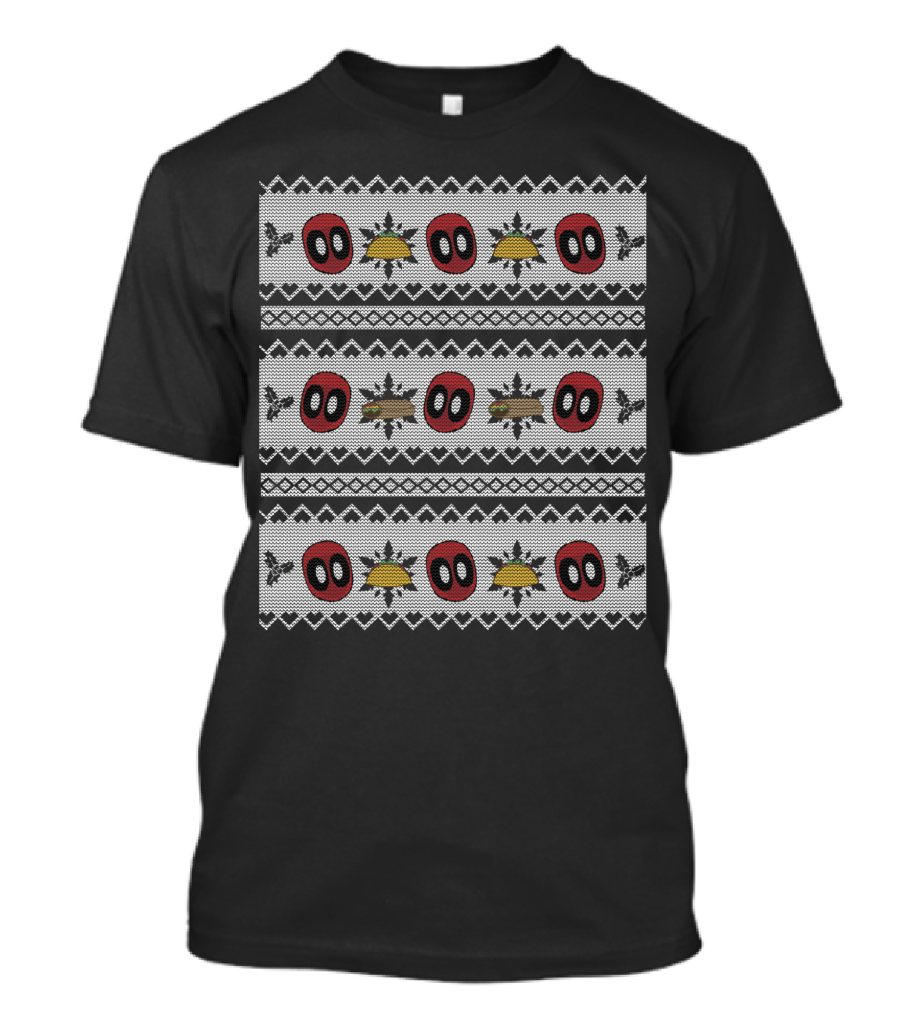 Deadpool Taco Festive Knitted T-Shirt