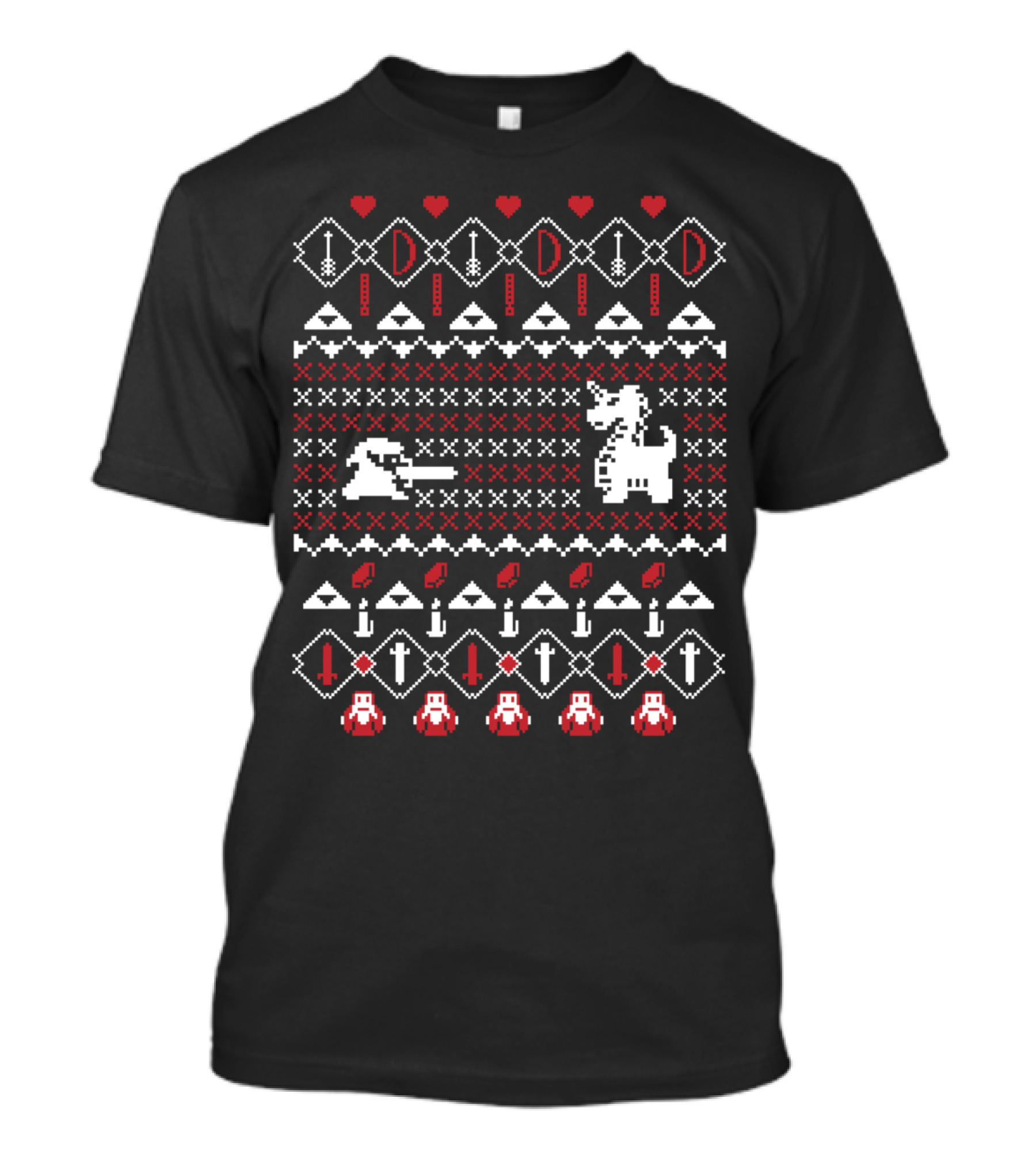 Its Dangerous To Go Alone 8-Bit Heart Adventure T-Shirt