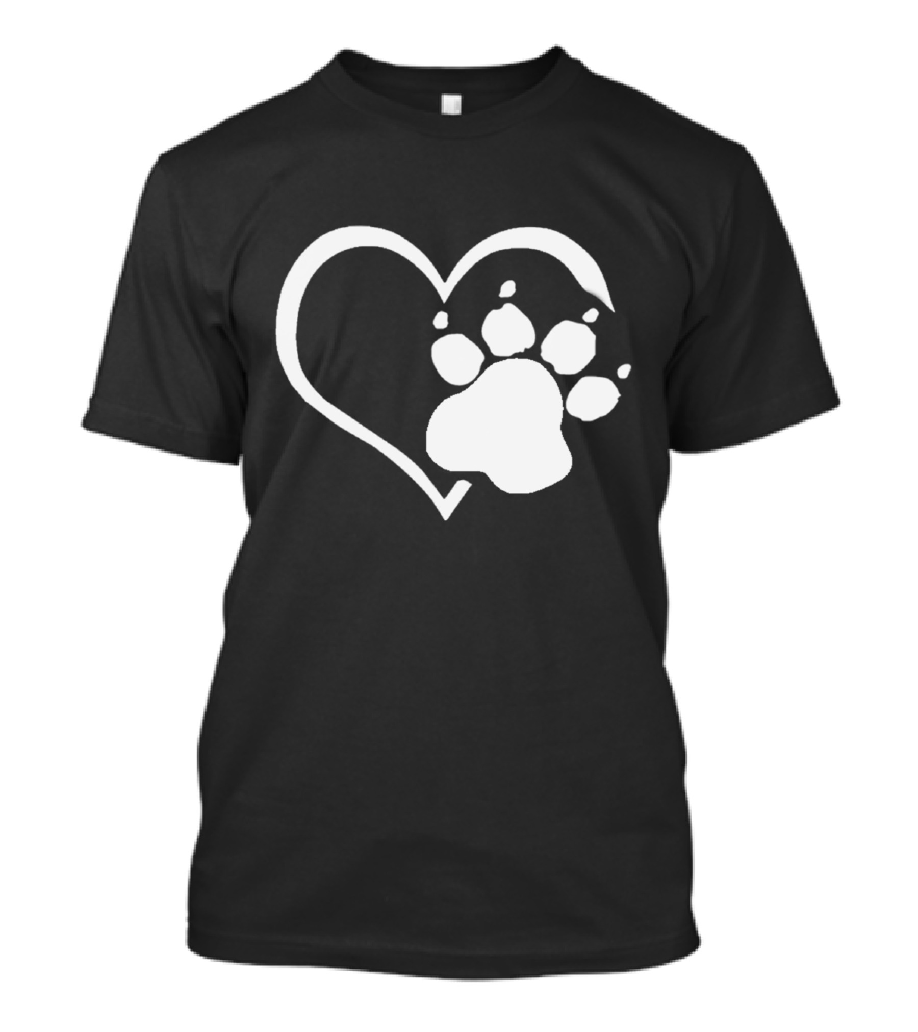 DOG Heart Paw Prints T-Shirt