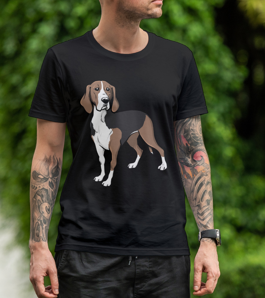 Finnish Hound Dog Cartoon T-Shirt