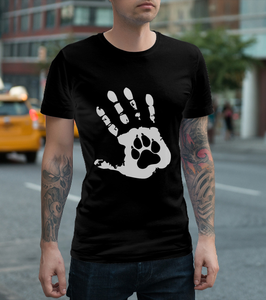 LOVE DOG PAW IN HAND T-Shirt