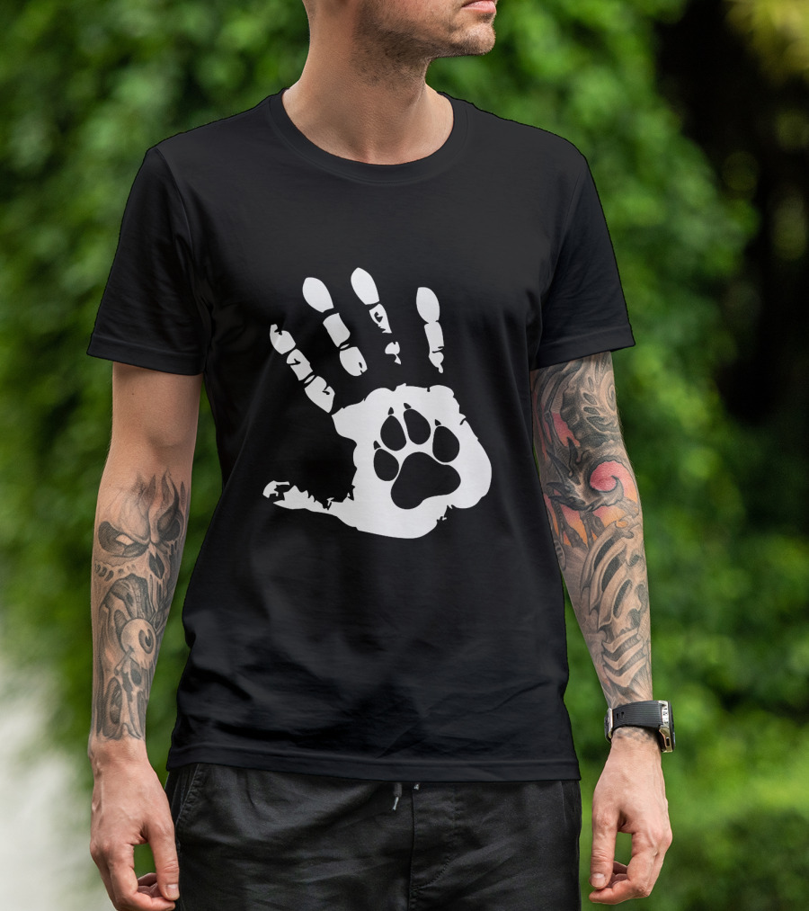LOVE DOG PAW IN HAND T-Shirt