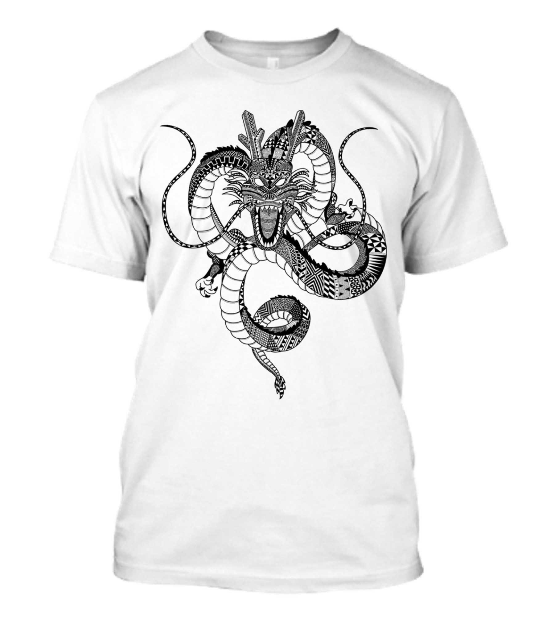 Aztec Dragon Black Line T-Shirt