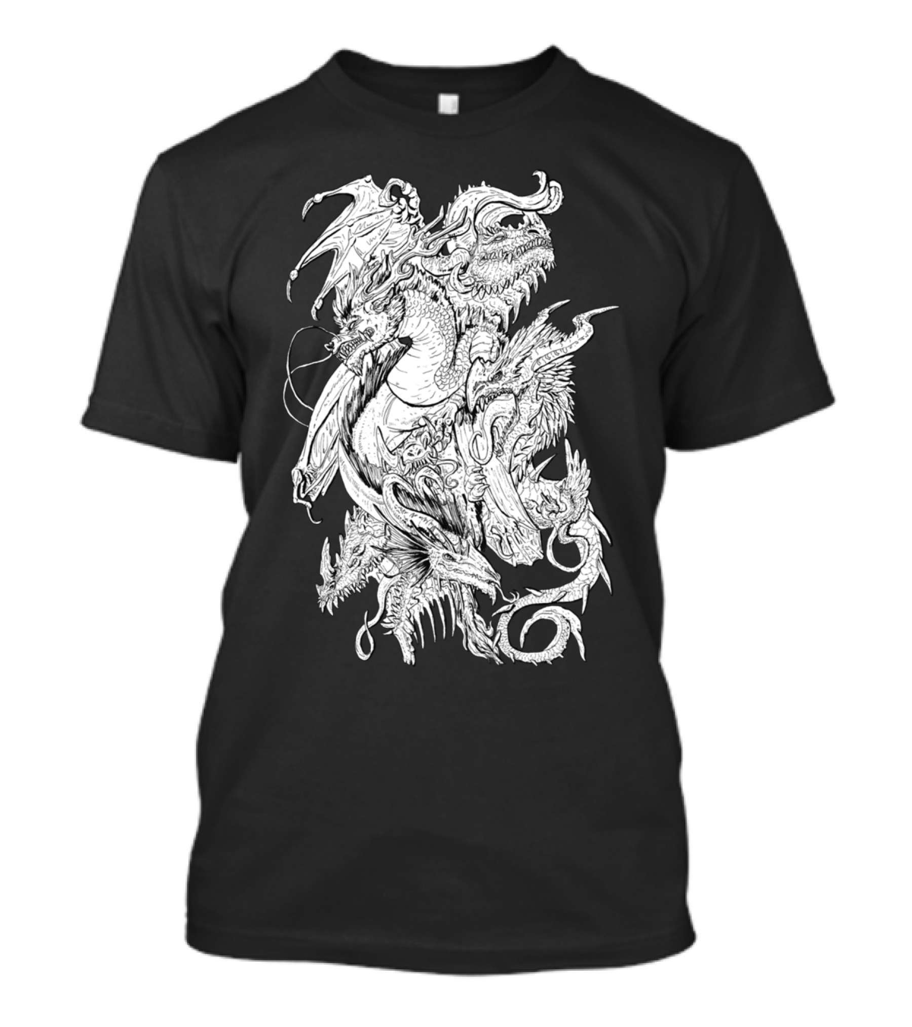 Coadunation Legendary Dragon Fusion Fantasy Mythical Creatures T-Shirt