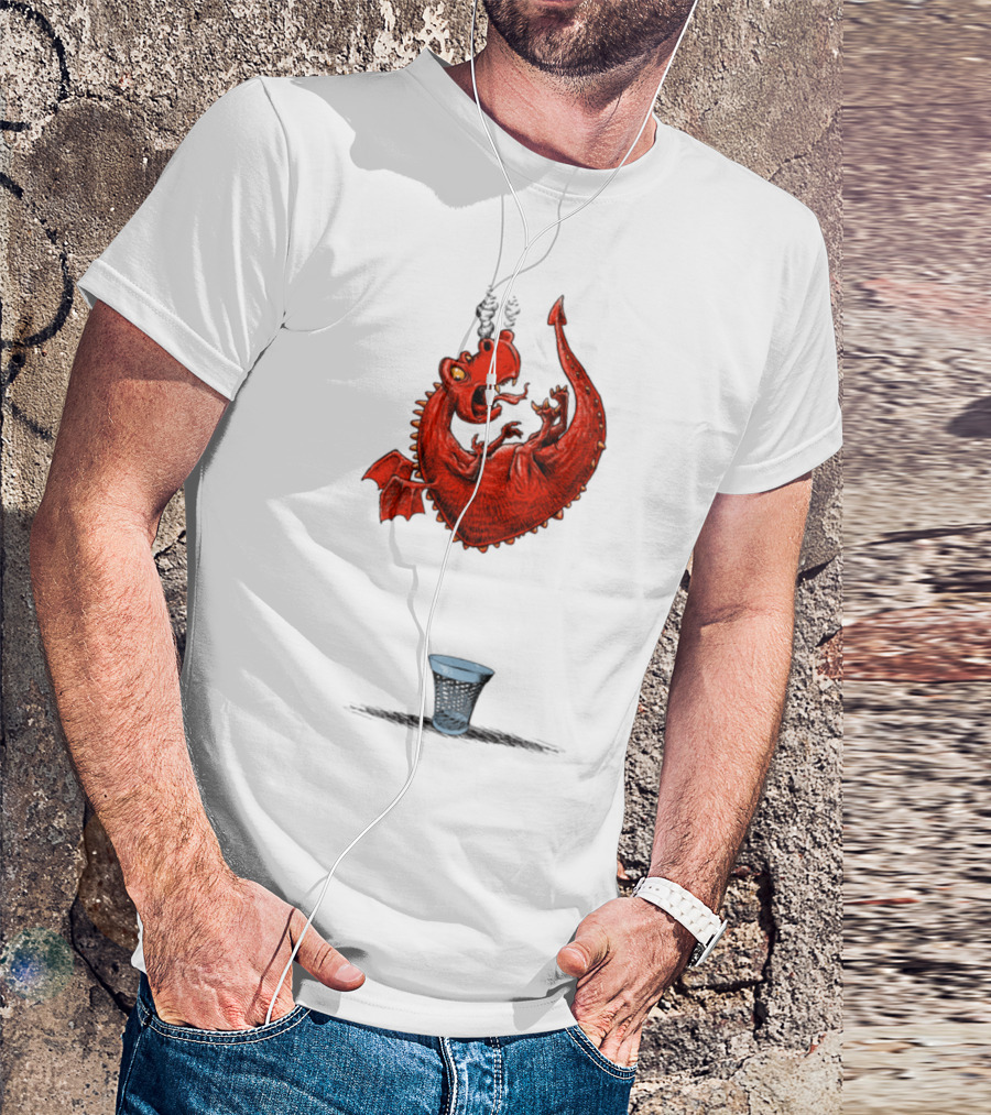 Drag N Drop Dragon Basketball Toss T-Shirt