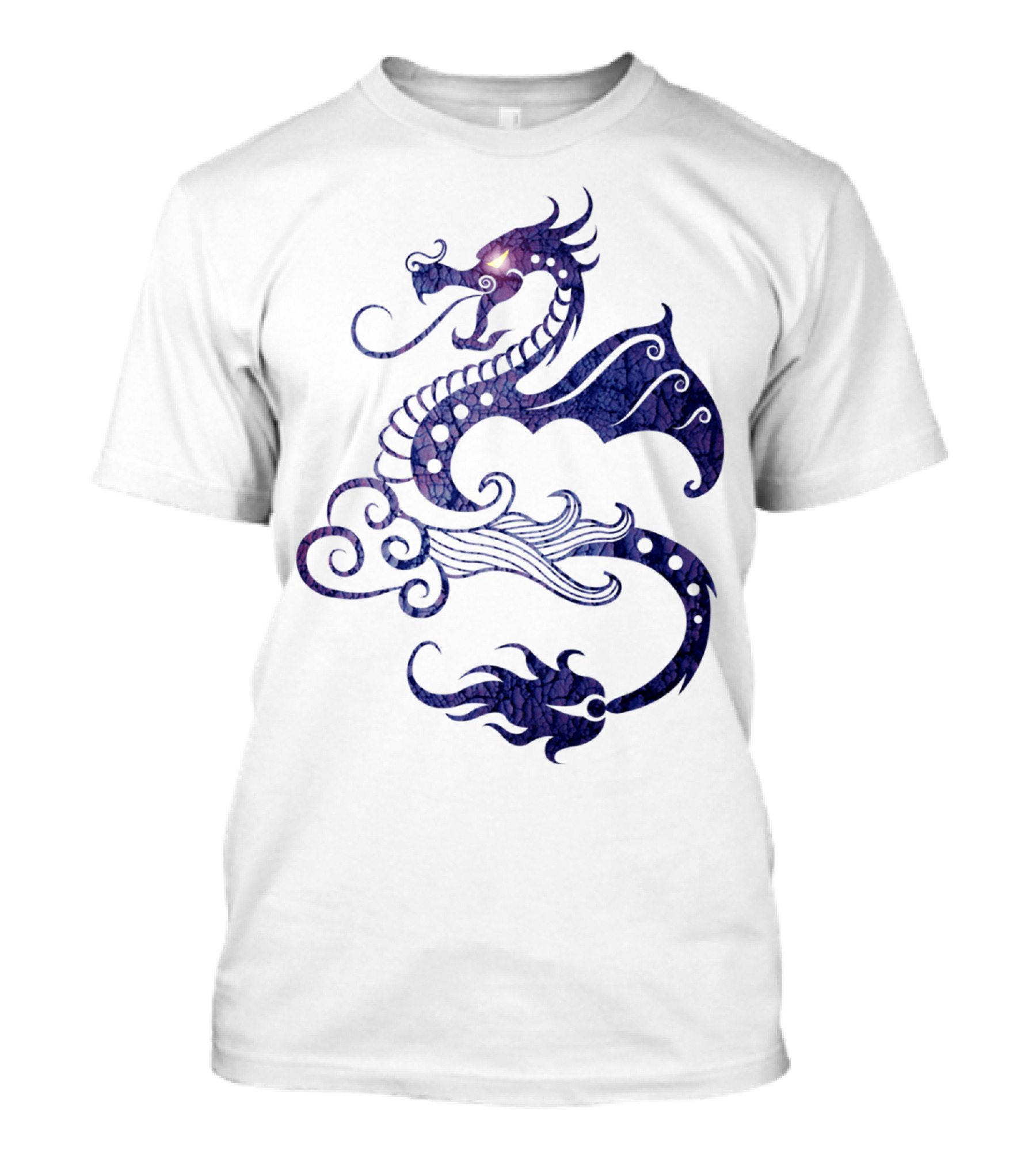 Dragon Eye Intricate Violet Indigo Serpent T-Shirt