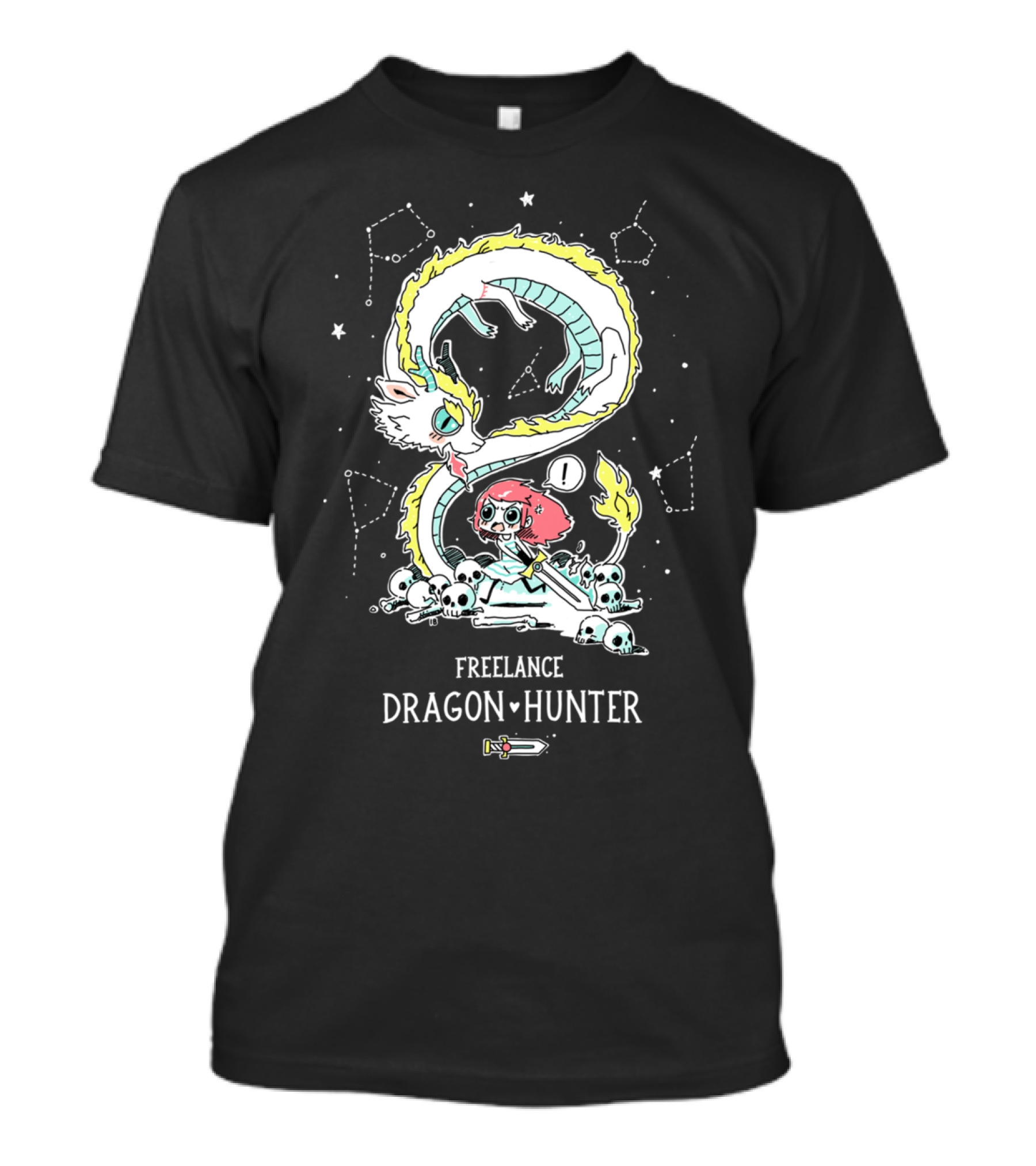 Freelance Dragon Hunter Constellation Adventure T-Shirt