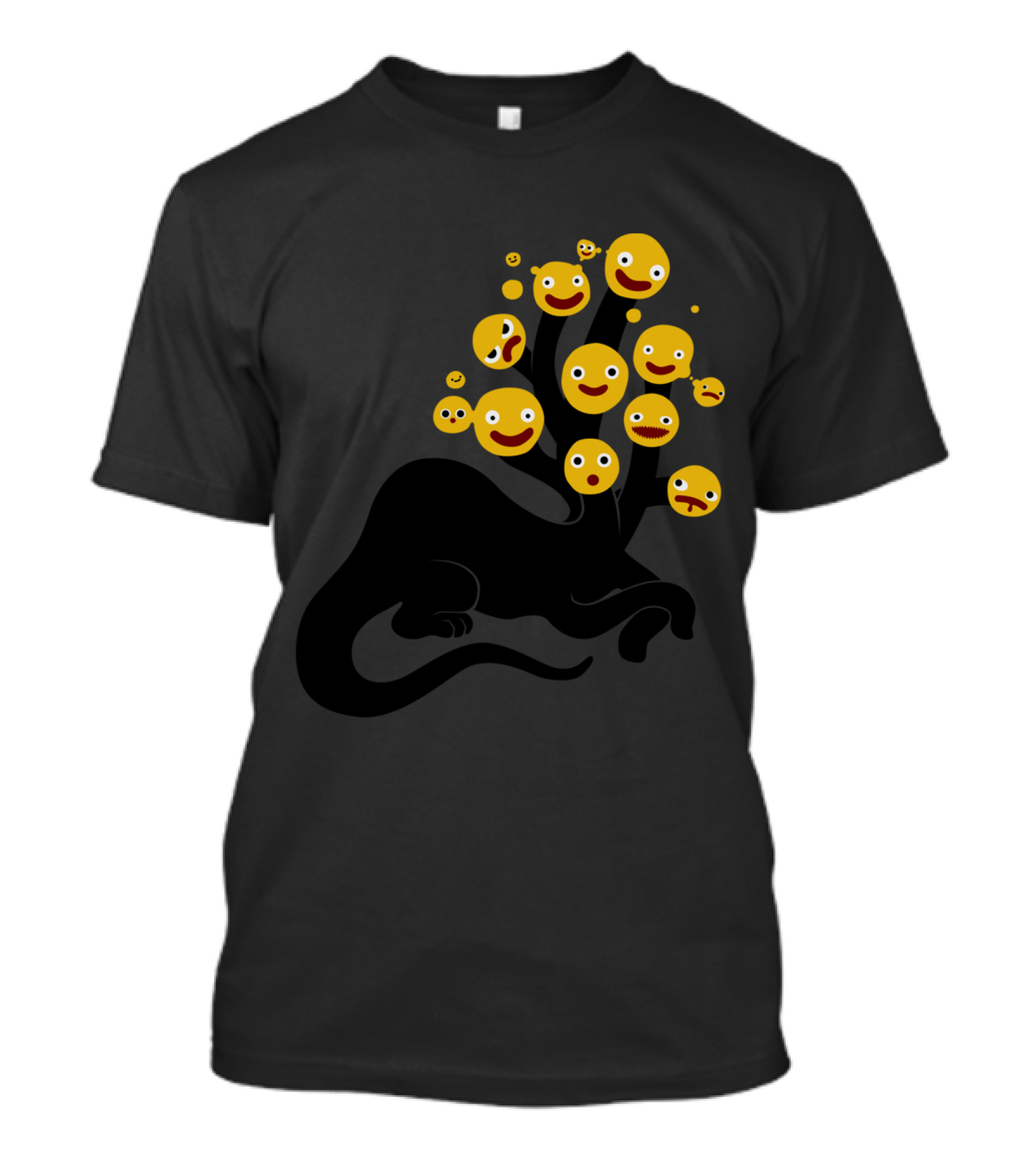 Lernaean Hydra Emoji Heads Fusion T-Shirt