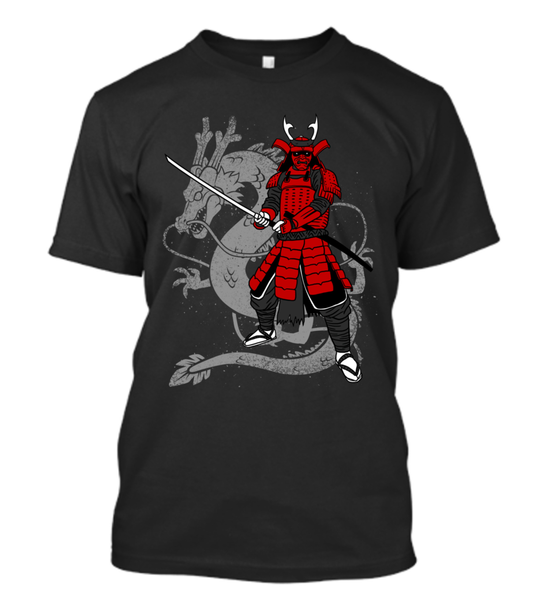 Samurai Japan Dragon Warrior T-Shirt