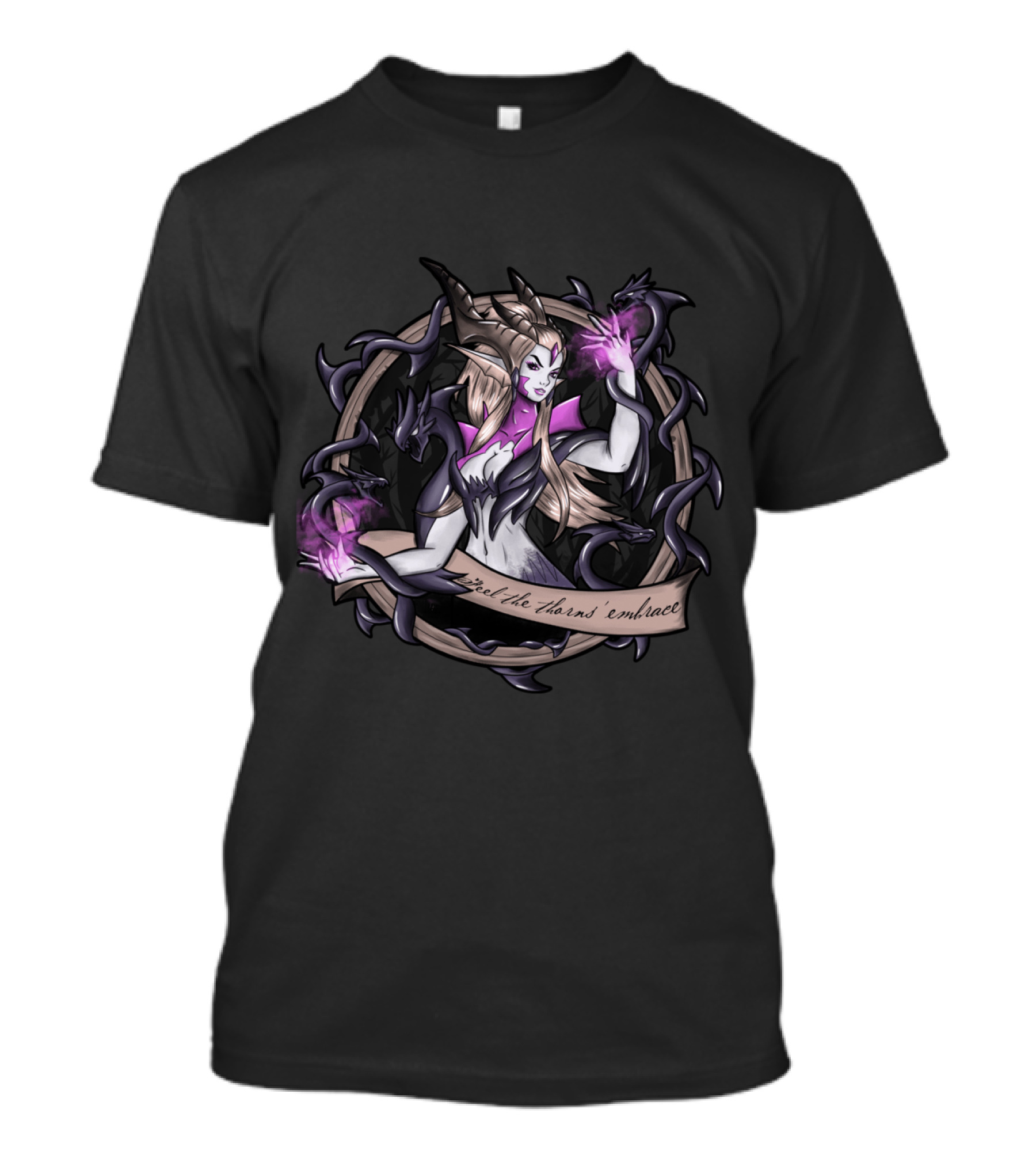 Sorceress Dragon Zyra Game Embrace The Thorns T-Shirt