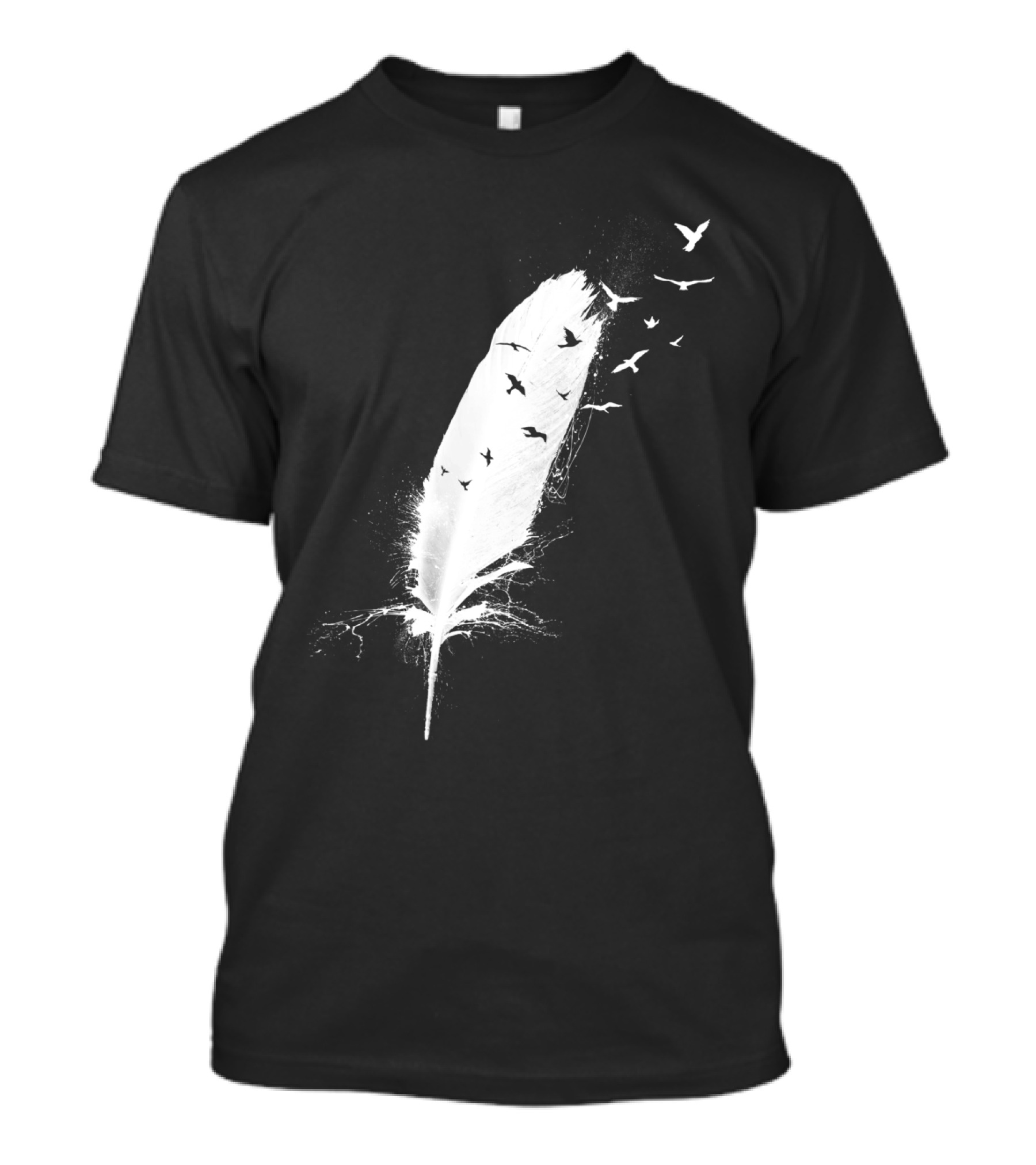 Birds Up Feather And Flock Flight Transformation T-Shirt