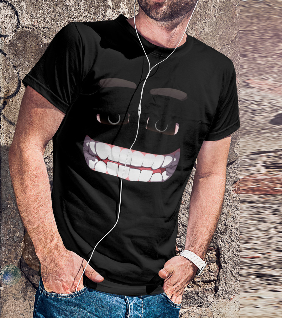 Smiling Cartoon Face High T-Shirt