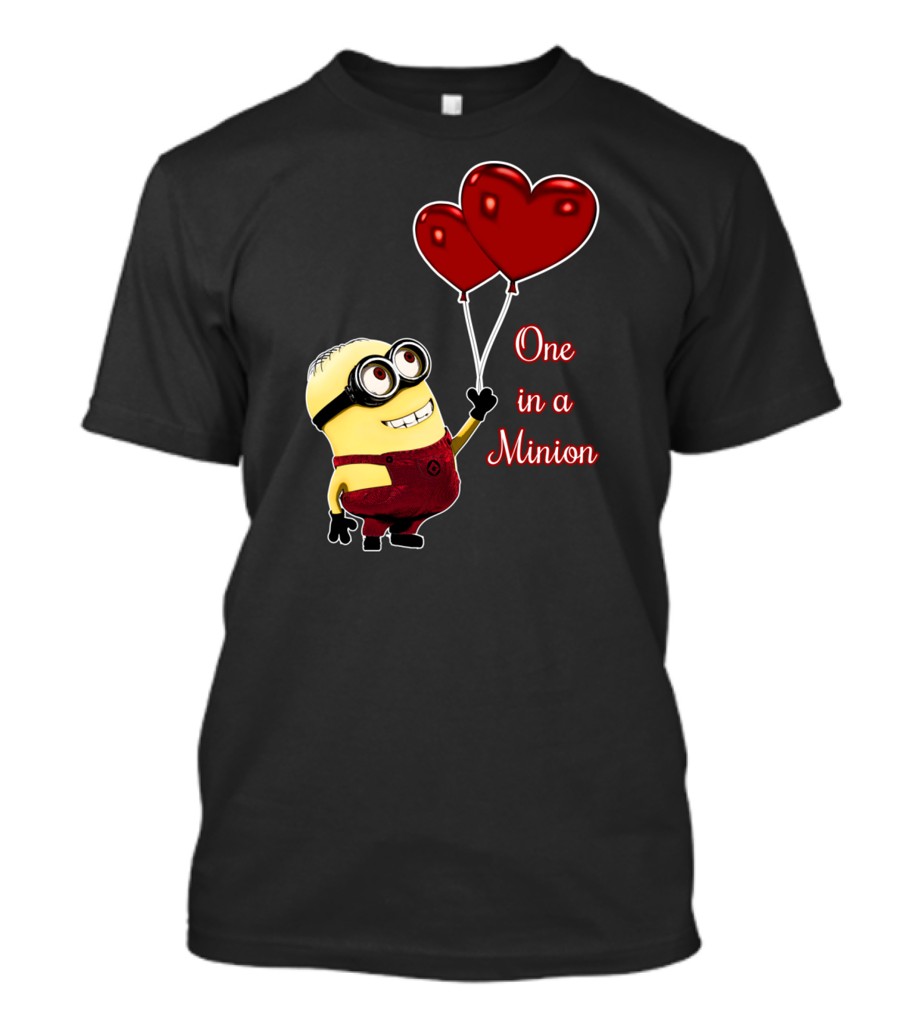 One In A Minion Balloon Hearts T-Shirt