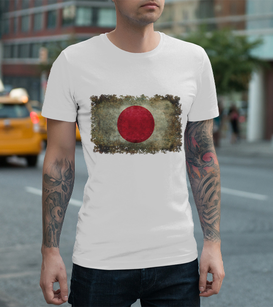 Japan Flag Vintage Grunge T-Shirt