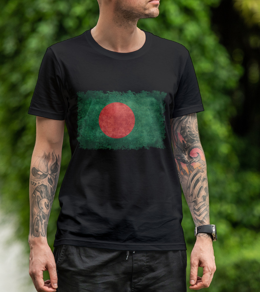Vintage Bangladesh Flag Grunge T-Shirt