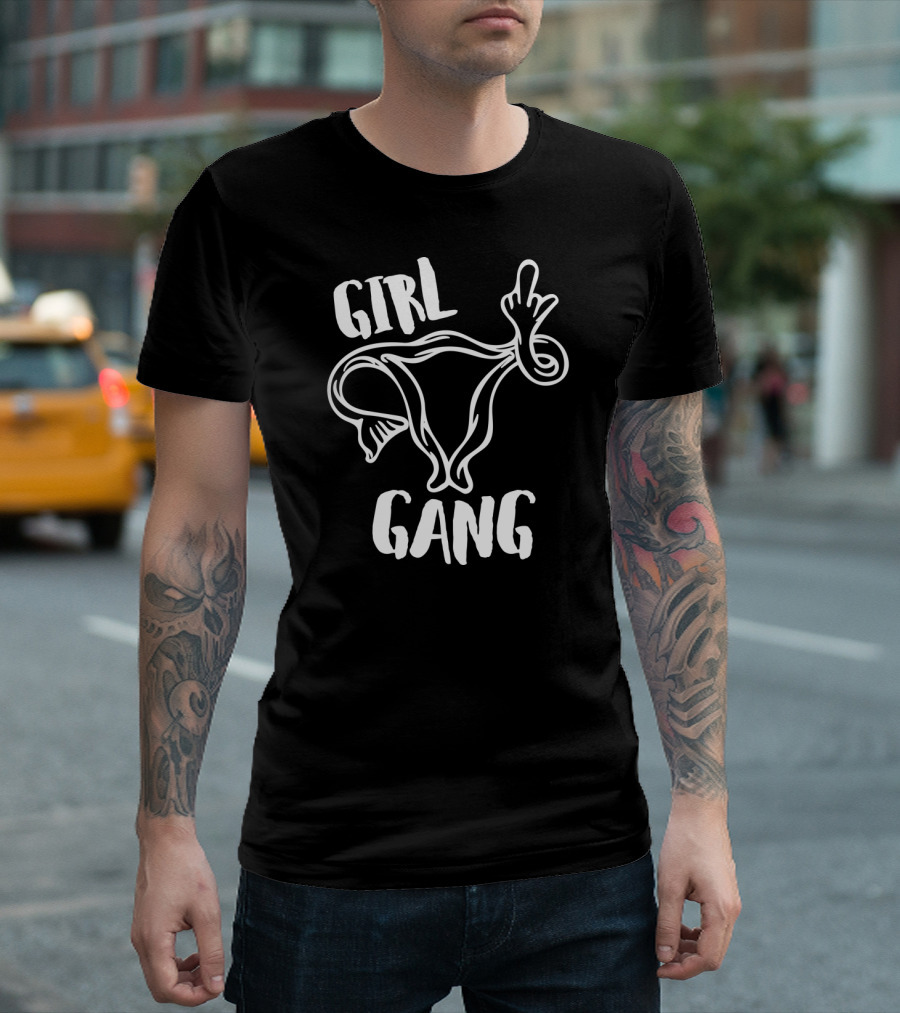 GIRL GANG Uterus Middle Finger T-Shirt