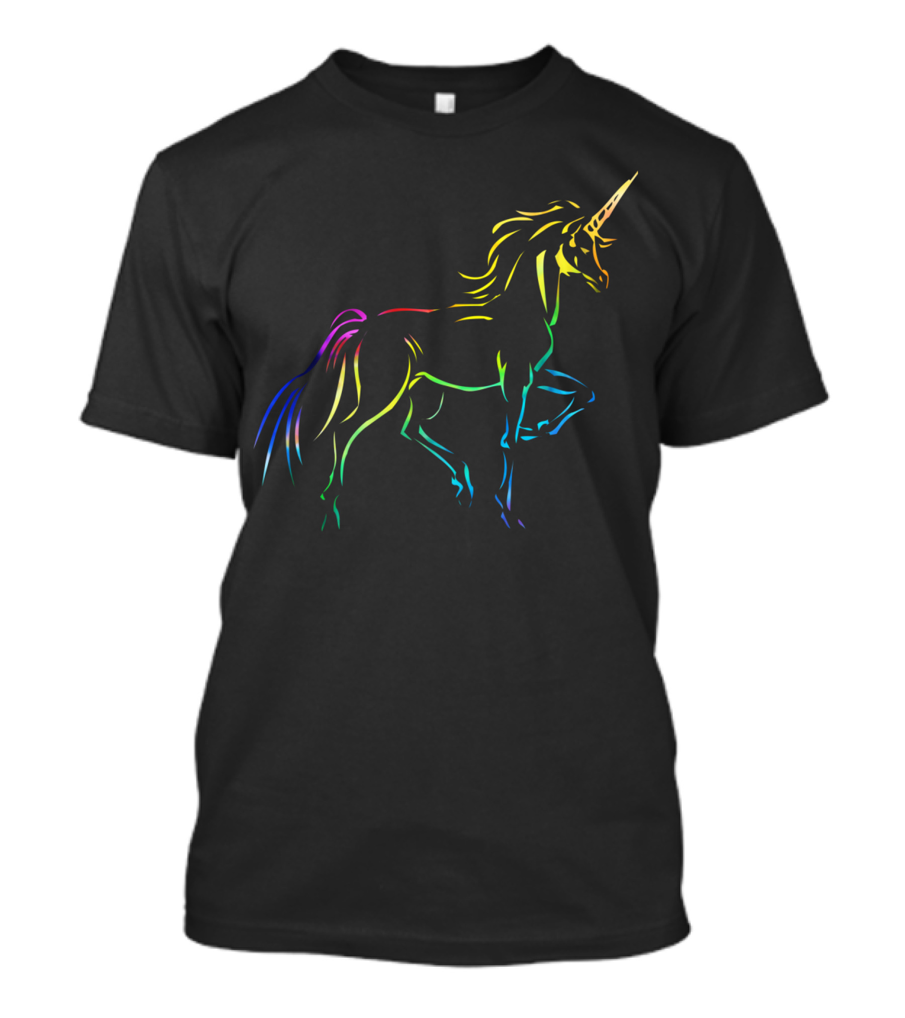 Rainbow Unicorn Horse T-Shirt