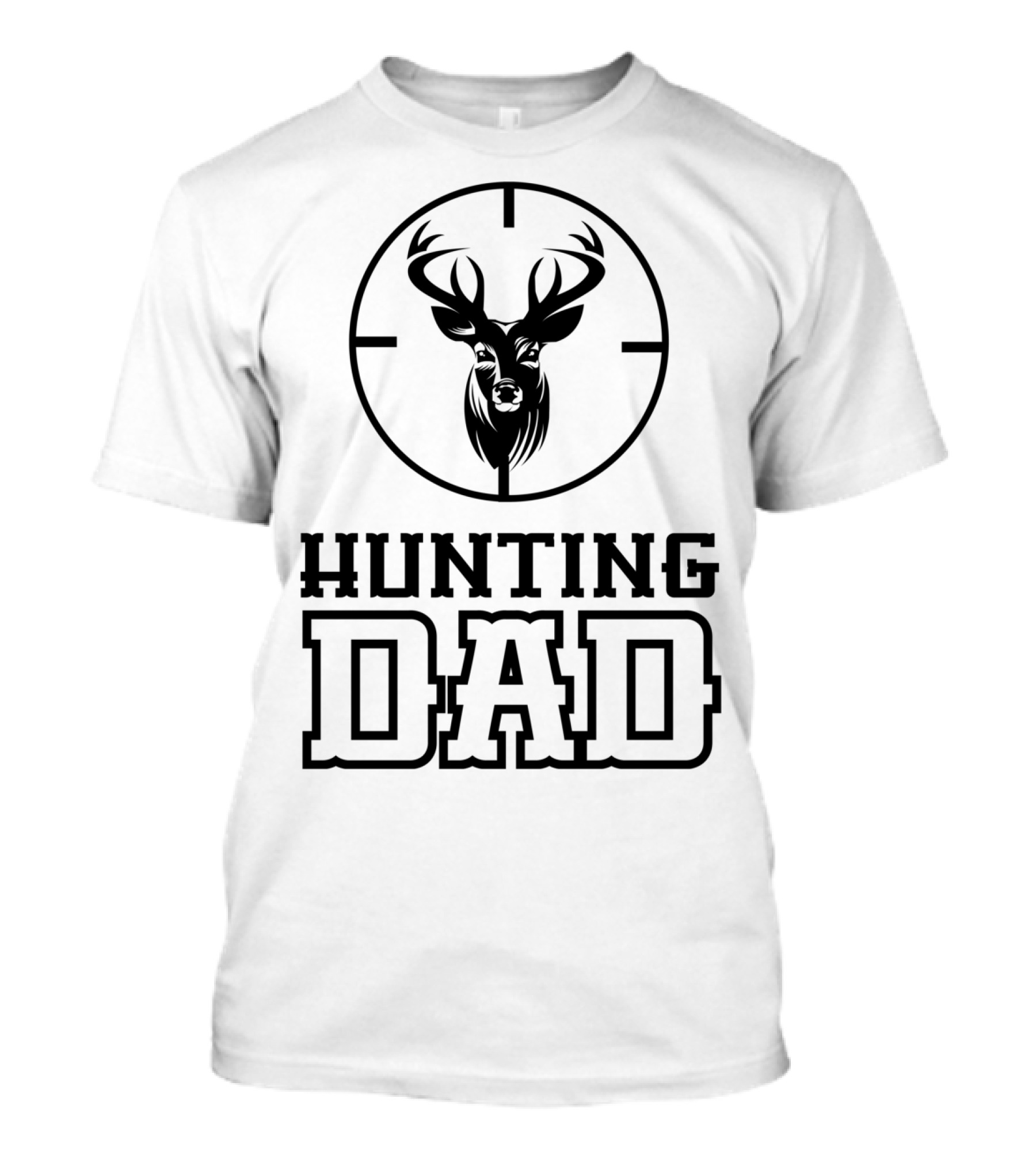 Hunting Dad Hunt With My Son Hunter Deer Target T-Shirt