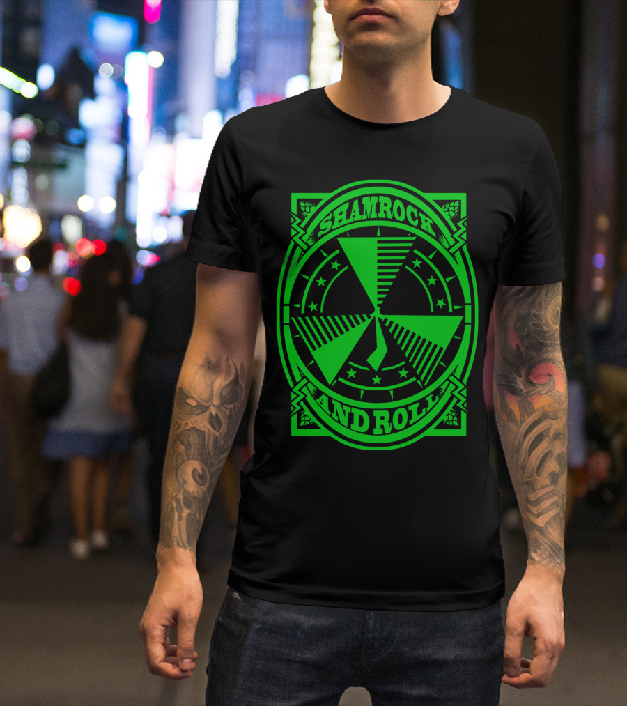 Shamrock And Roll Irish Patrick Clover T-Shirt