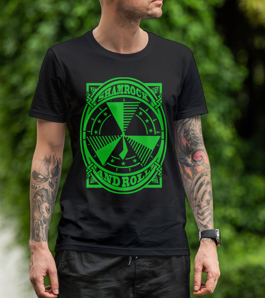 Shamrock And Roll Irish Patrick Clover T-Shirt