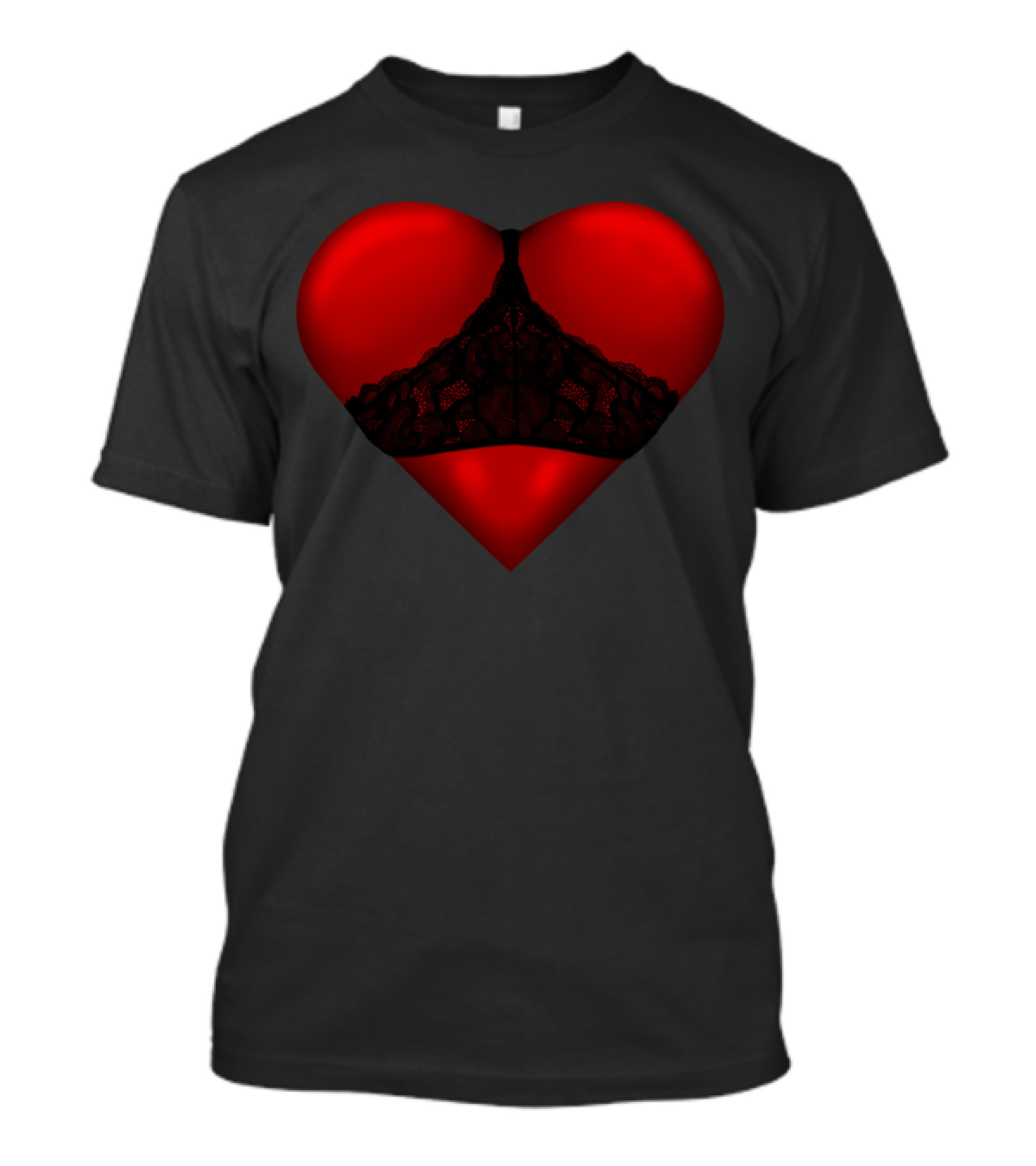 LOVE VS LUST Heart With Lingerie T-Shirt