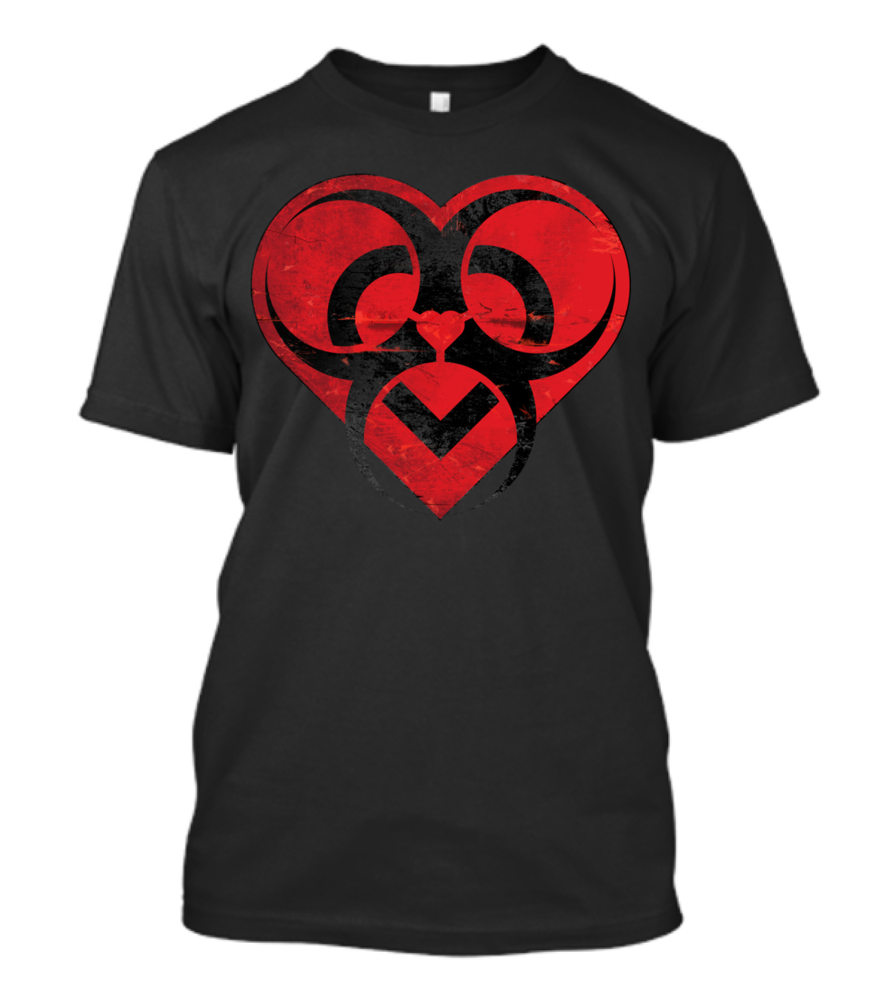 Love Is A Biohazard Heart T-Shirt