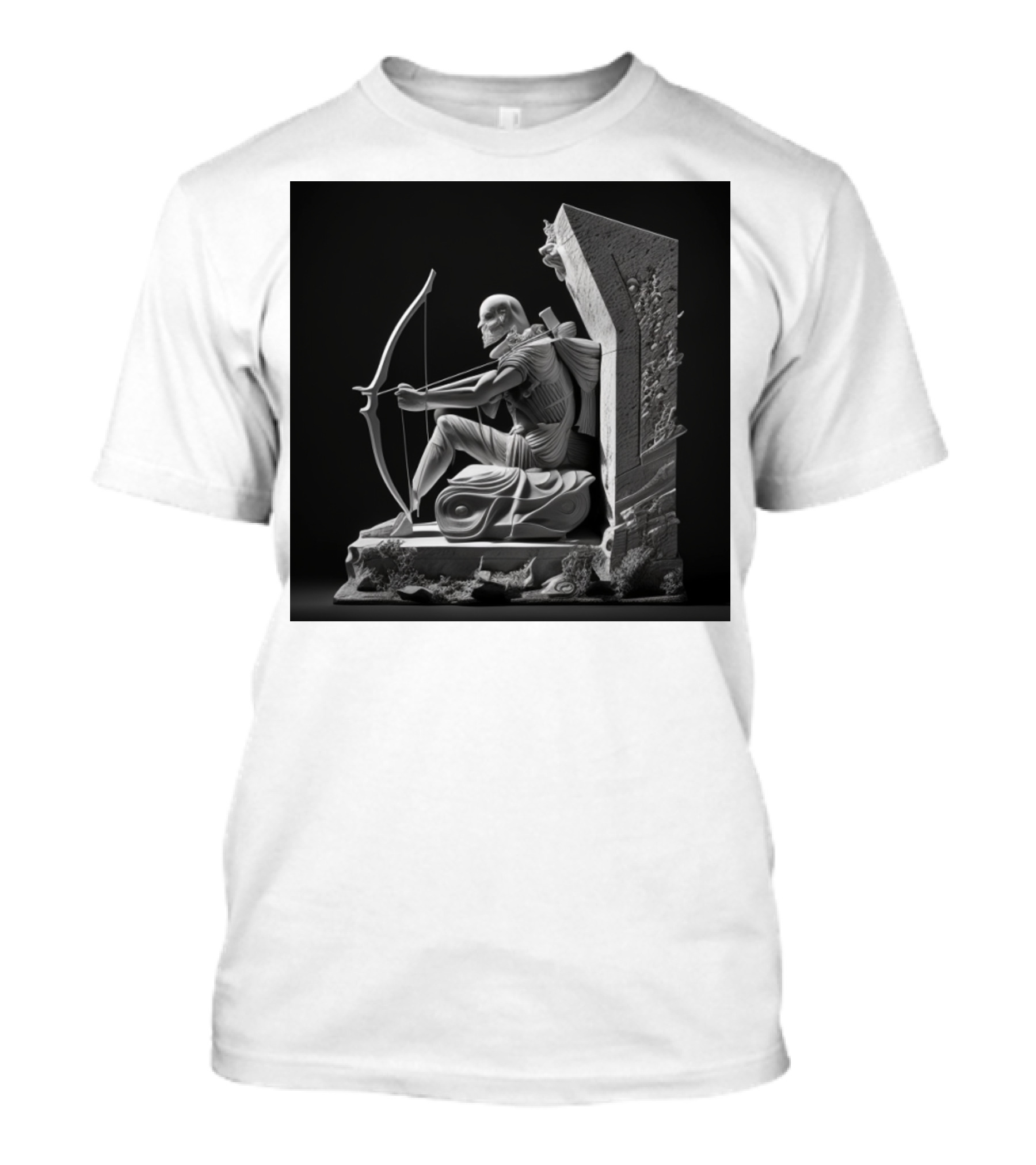 Ong Gia 3 Copy Old Man Archer Statue T-Shirt