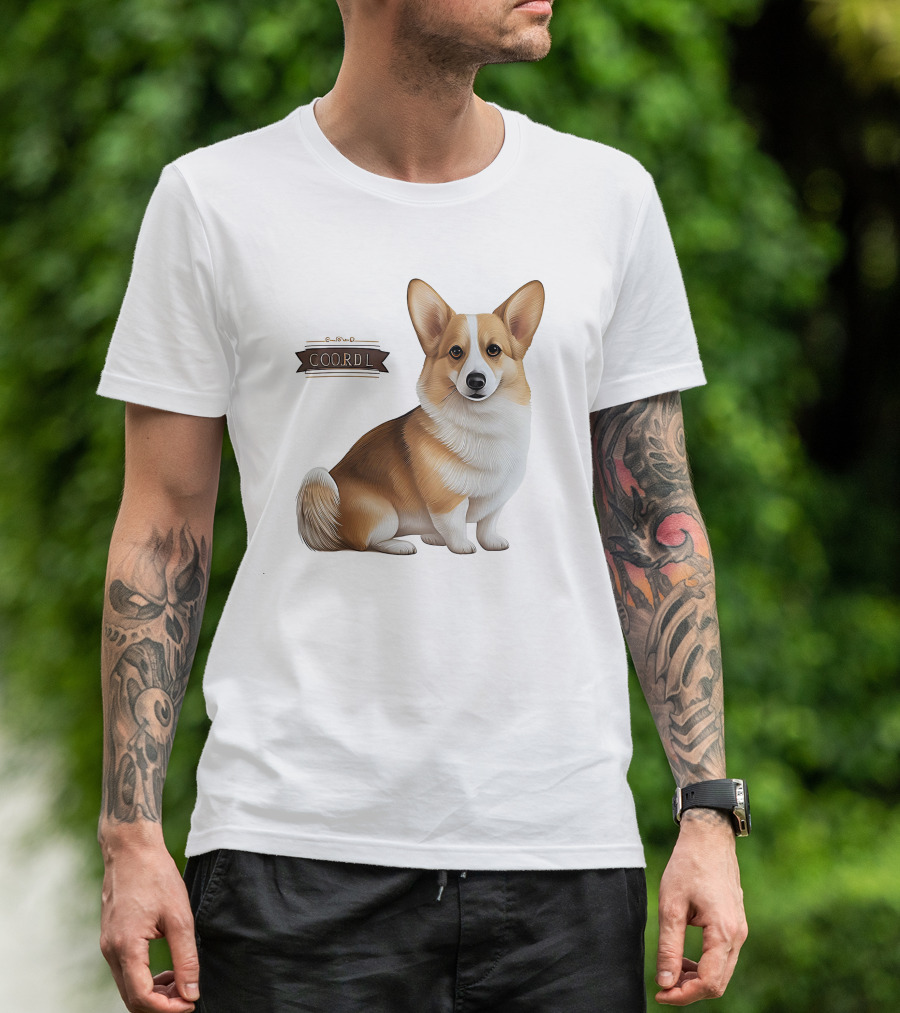Coor D L Cute Corgi Dog T-Shirt