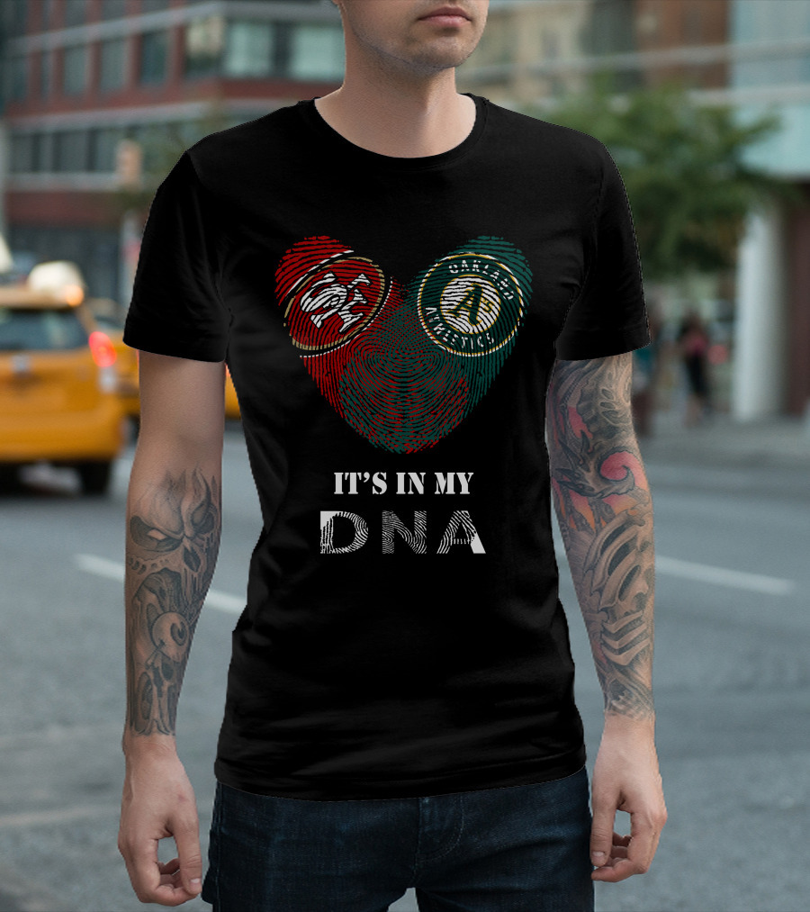 49Ers Athletics DNA Heartprint Fingerprint T-Shirt
