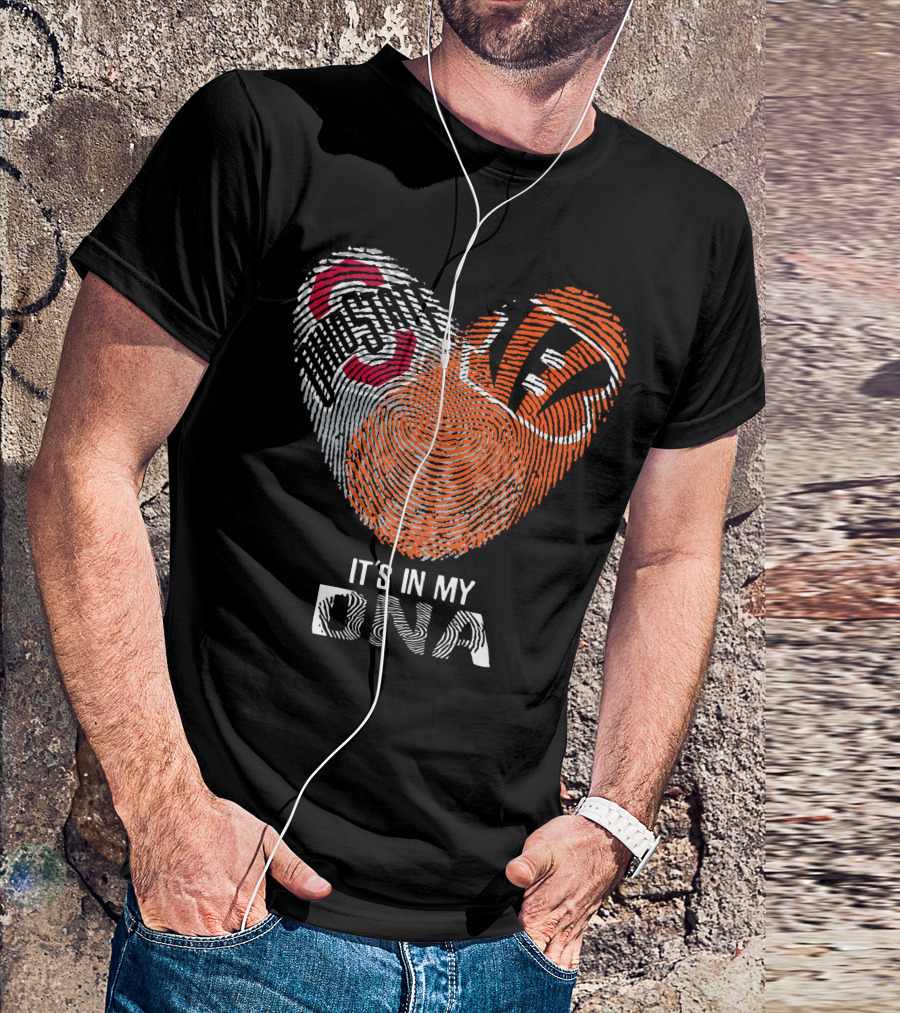 Bengals Ohio State Buckeyes Heart It's In My Dna T-Shirt