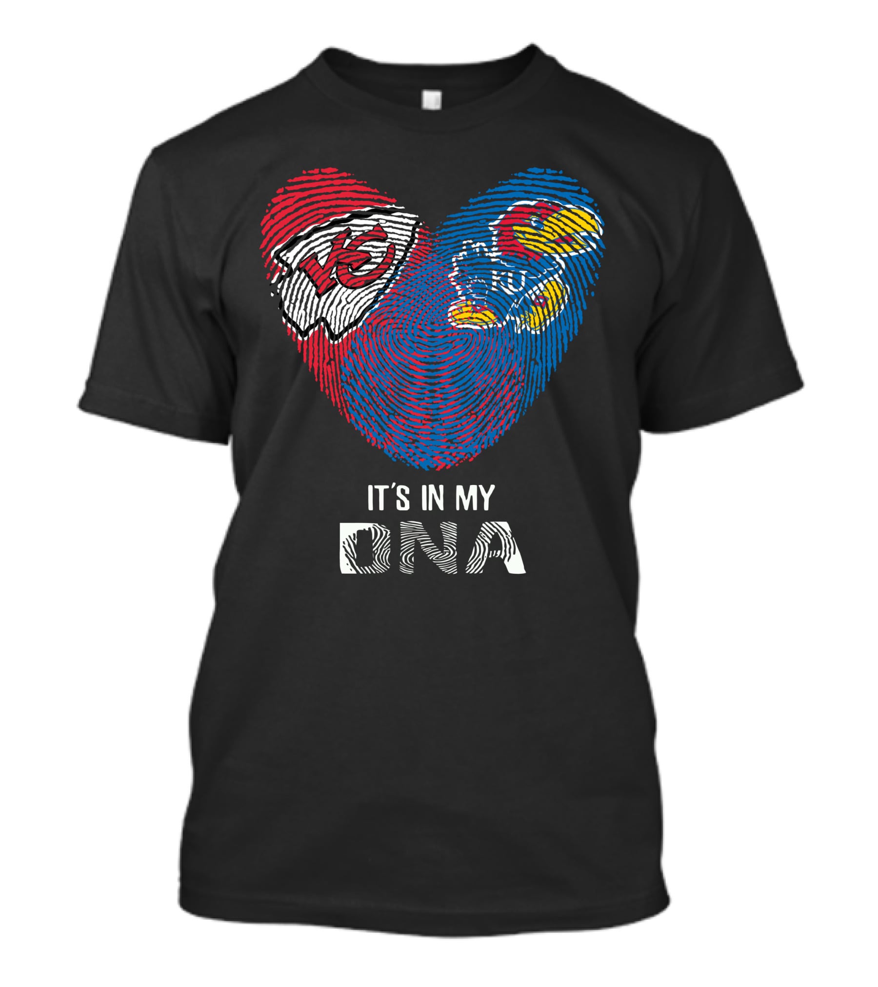 Kansas City Chiefs Kansas Jayhawks It's In My DNA T-Shirt