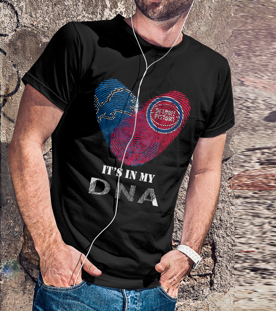 Lions Detroit Pistons It's In My DNA T-Shirt