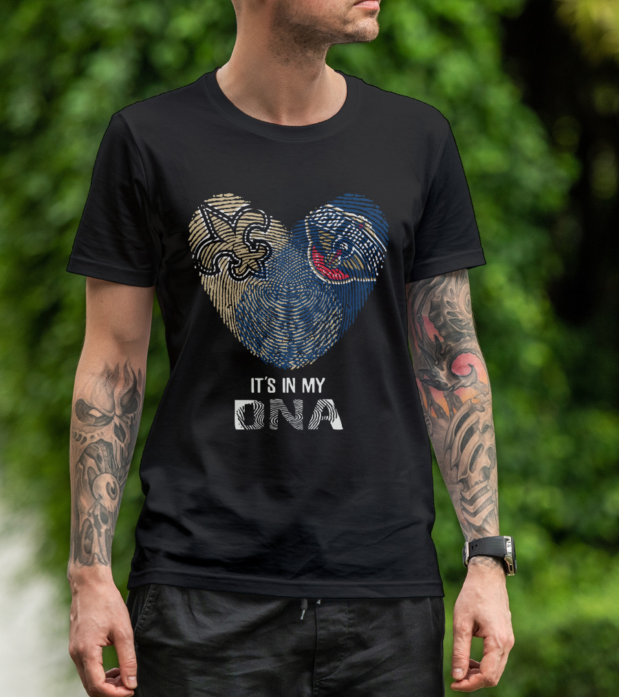 New Orleans Saints Pelicans It's In My DNA T-Shirt