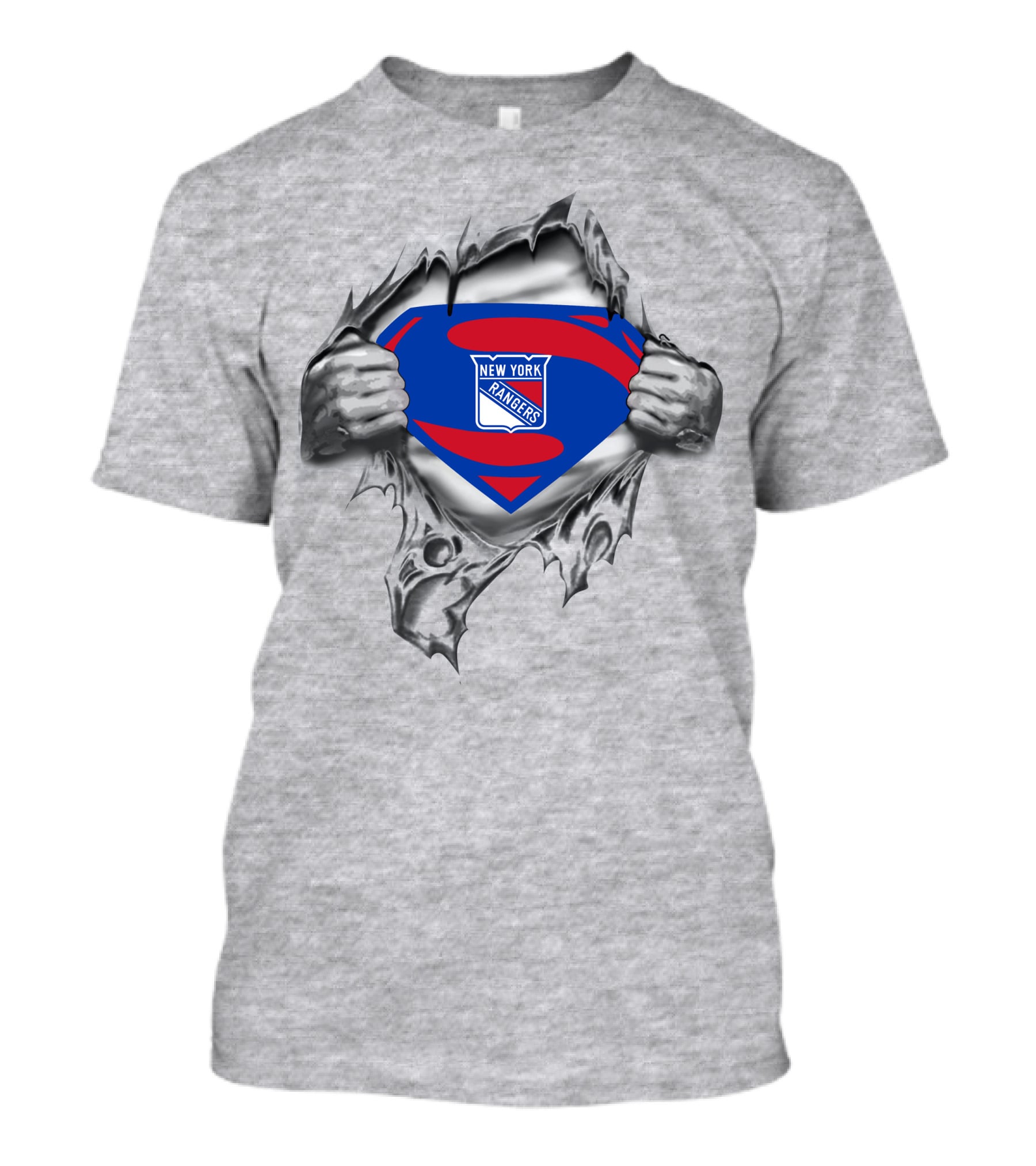 New York Rangers Superman Logo Mashup T-Shirt
