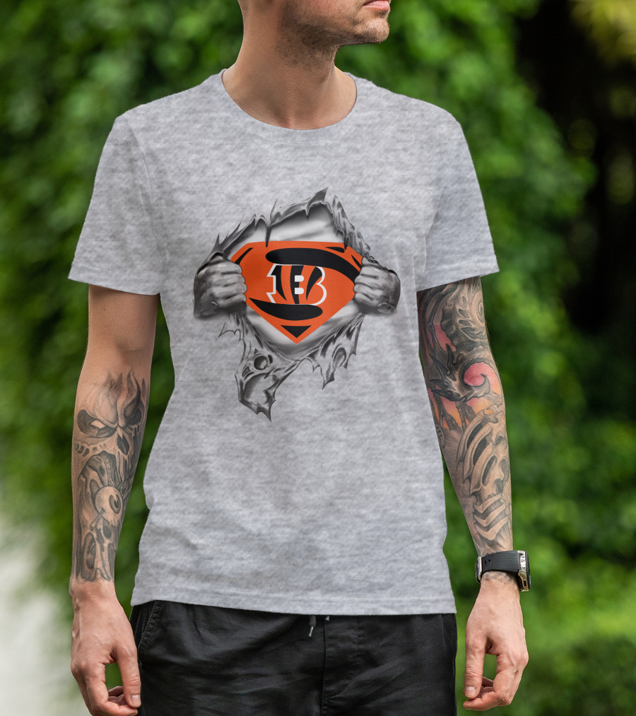 Bengals Superhero Logo Unveiling Strength And Power T-Shirt