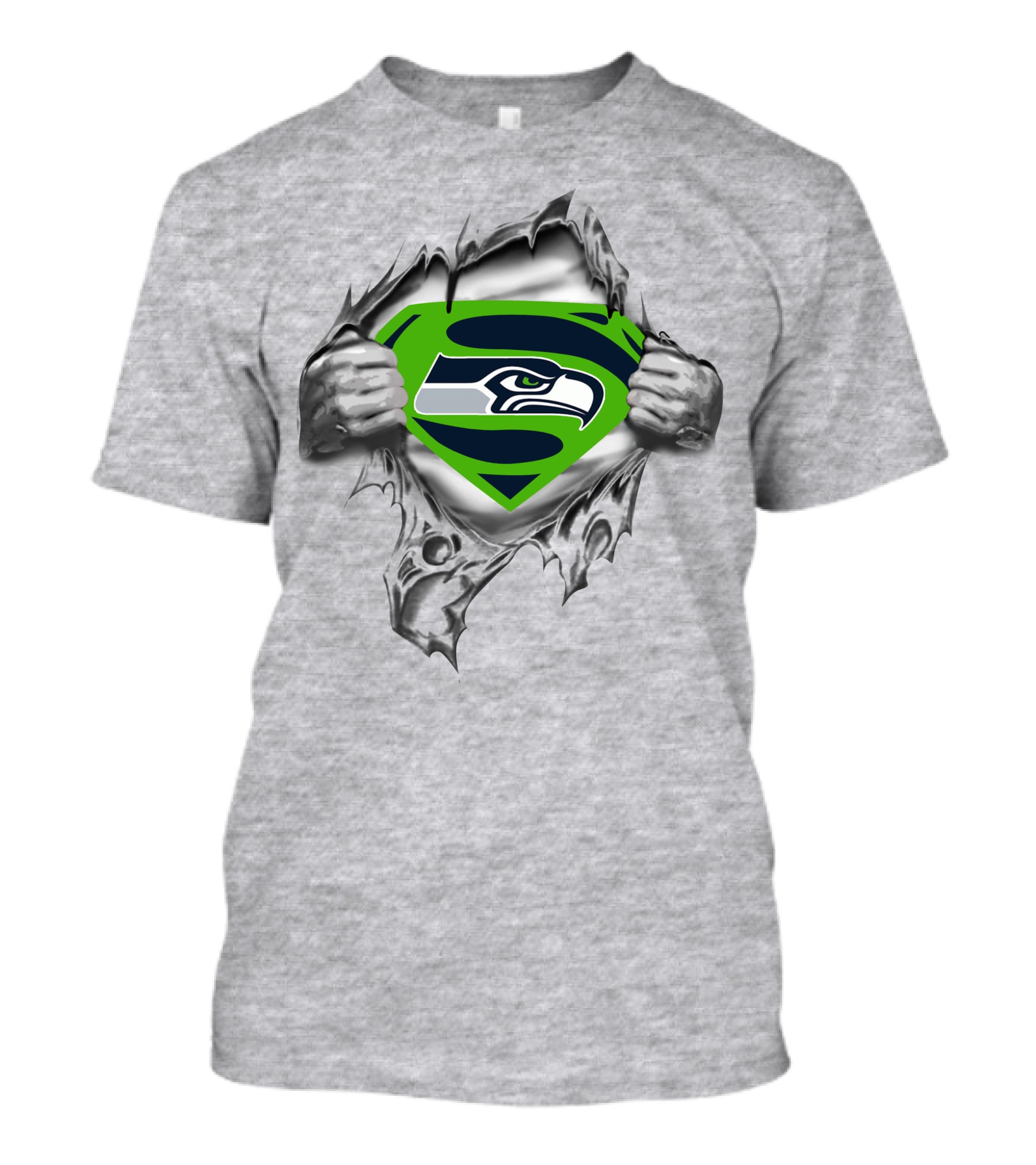 Seahawks Logo Revealed Super Man T-Shirt