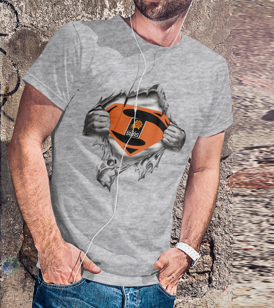 Phoenix Suns Superman Logo Burst T-Shirt
