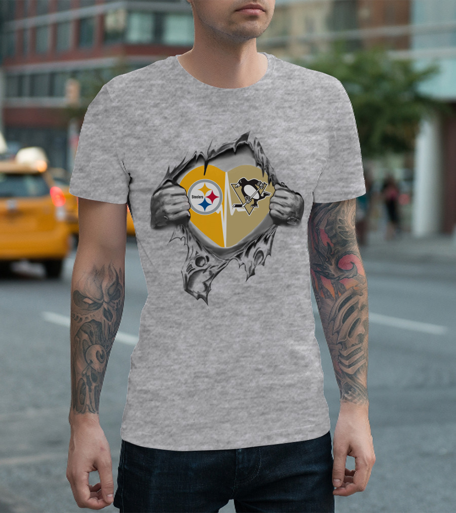 Steelers Penguins Heartfelt Loyalty T-Shirt