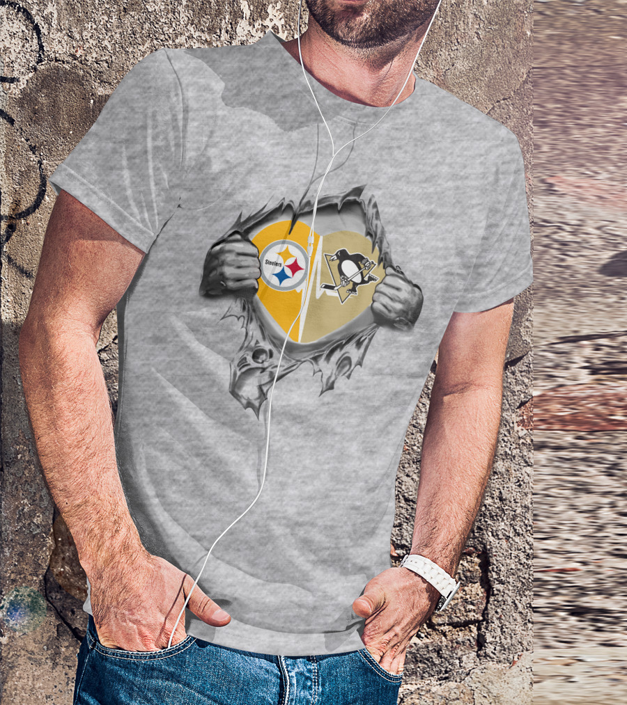 Steelers Penguins Heartfelt Loyalty T-Shirt