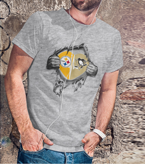 Steelers Penguins Heartfelt Loyalty T-Shirt