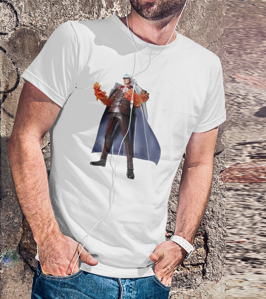 Akainu Sakazuki One Piece Character With Flame Fists T-Shirt