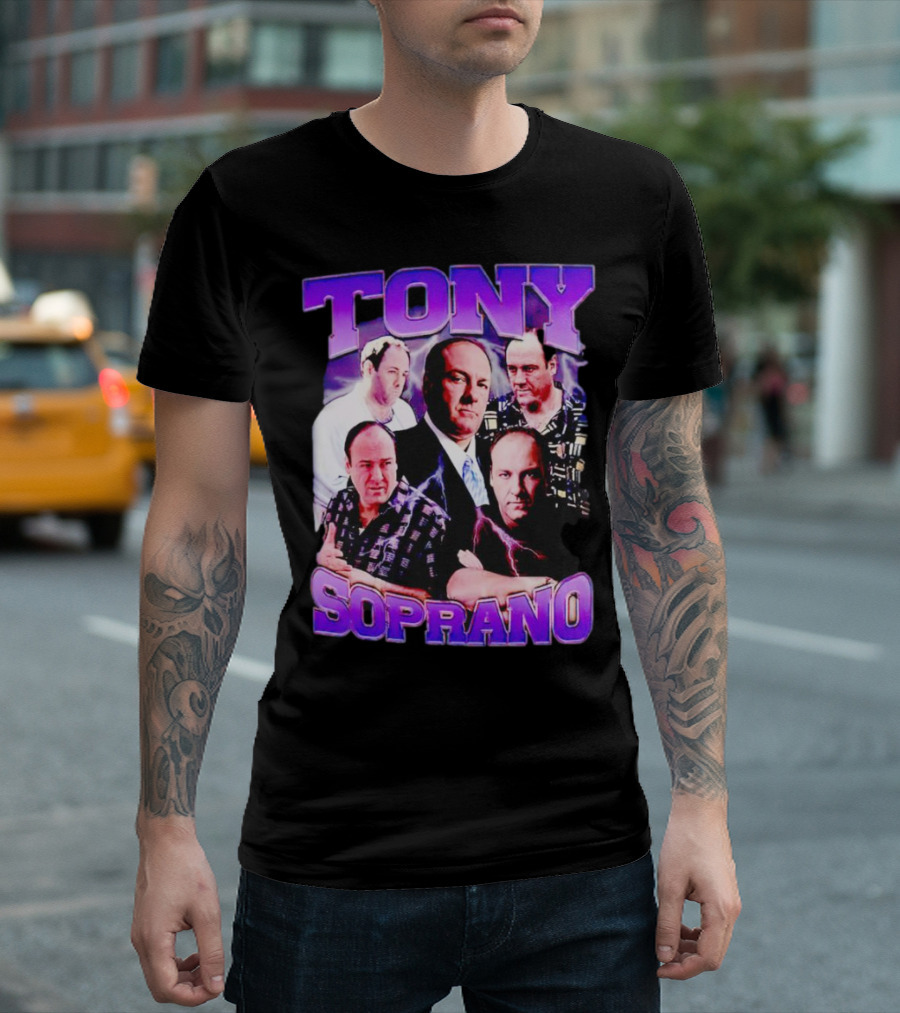 Tony Soprano The Sopranos Character Collage T-Shirt